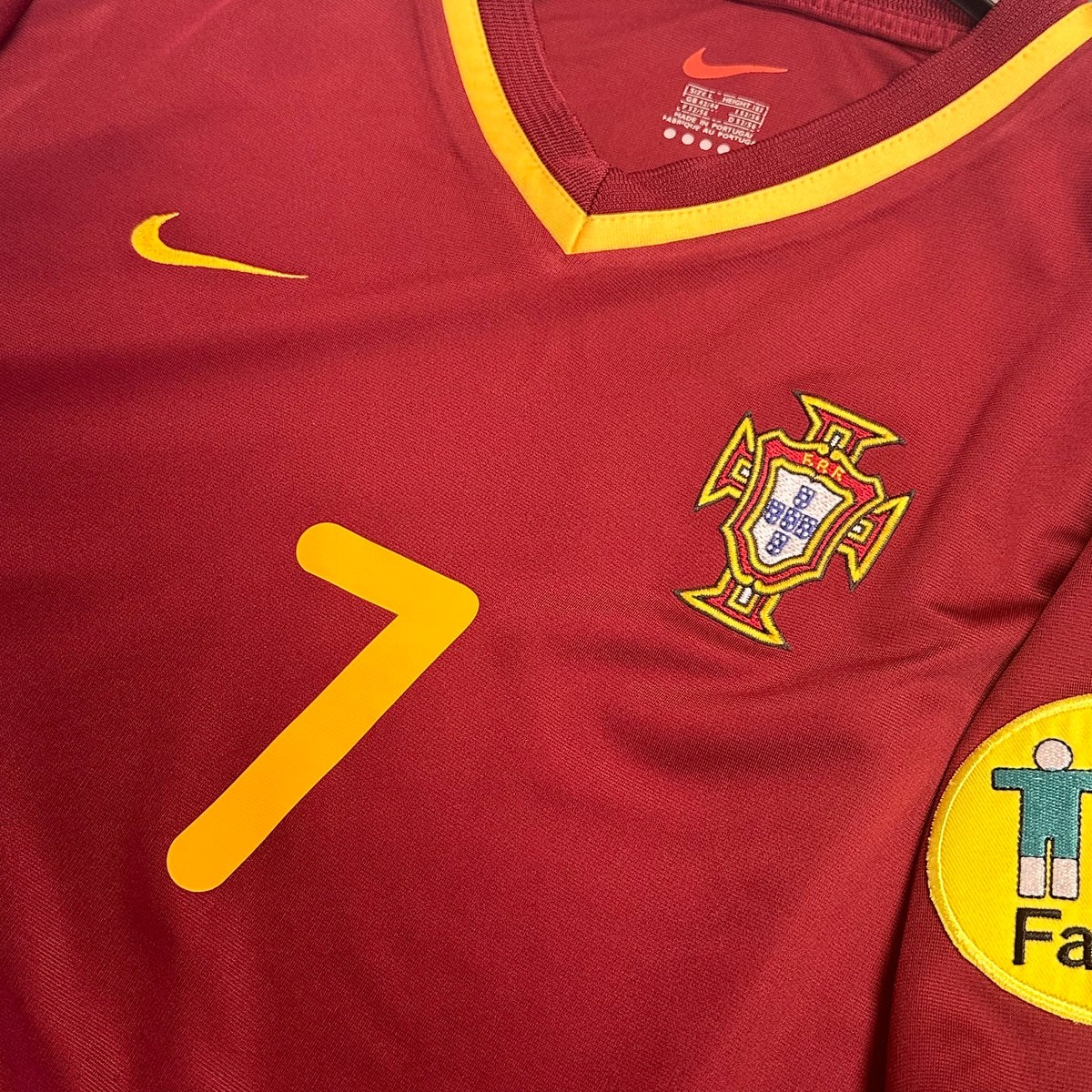 2000-02 Portugal Home Shirt Figo 7 [Excellent] L — Looking after your Portugal Home jersey | The Vault