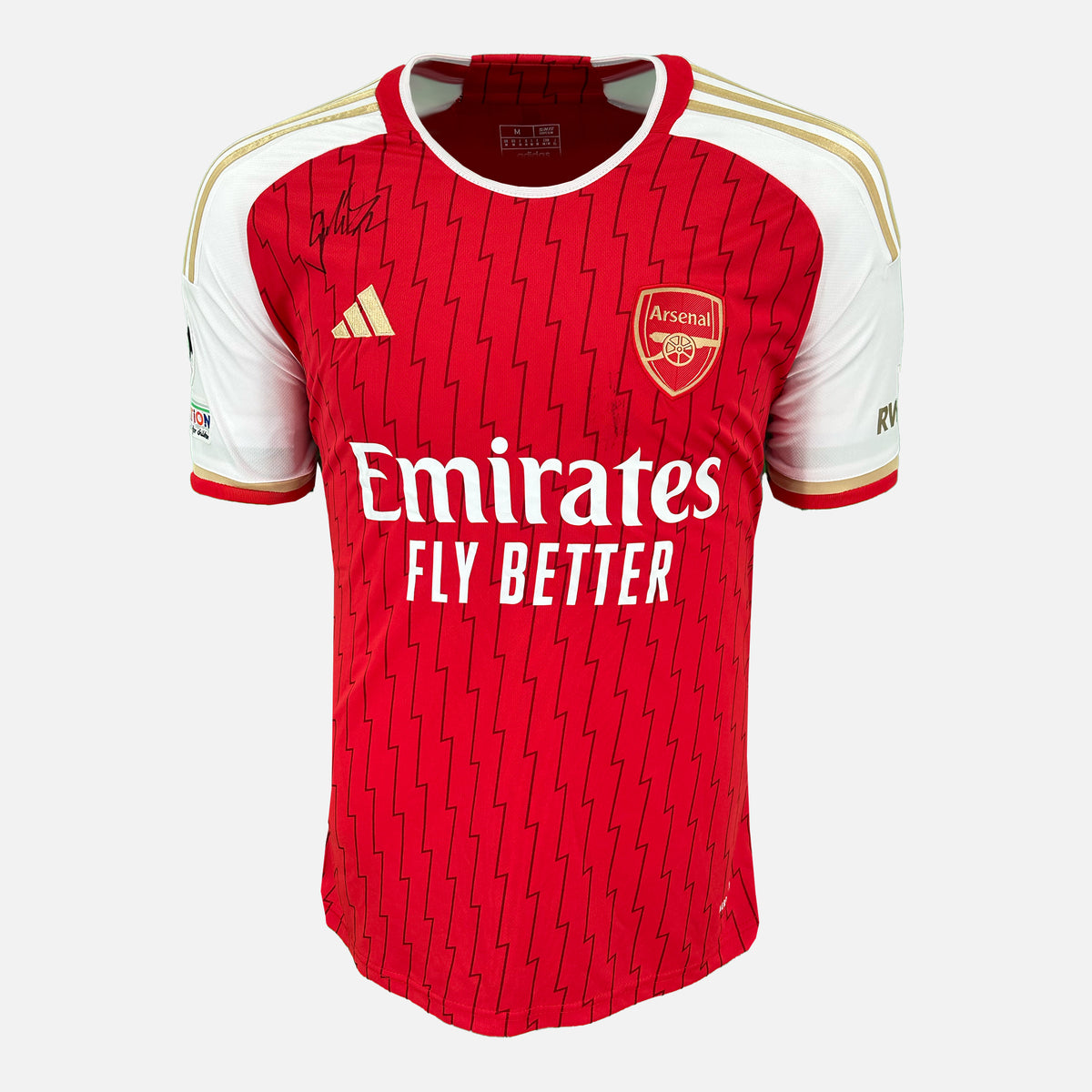 Gabriel Jesus Signed Arsenal Shirt 2023-24 Home [Front] — Arsenal signed shirt from the 2023 to 2024 season | The Vault