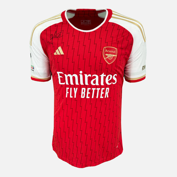 Gabriel Jesus Signed Arsenal Shirt 2023-24 Home [Front]