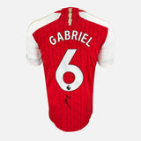 Framed Gabriel Signed Shirt, Arsenal Home Red [Mini]