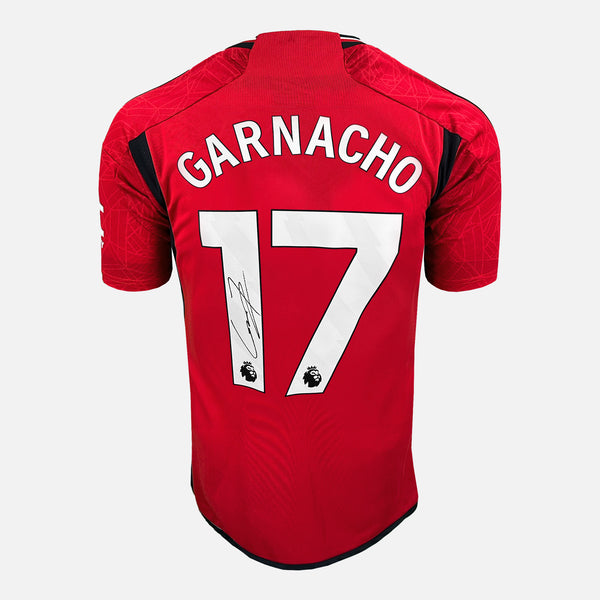 Alejandro Garnacho Signed Manchester United Shirt 2023-24 Home [17]