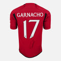 Alejandro Garnacho Signed Manchester United Shirt Cup Home [17]