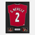 Framed Gary Neville Signed Manchester United Shirt 1999 Treble [Classic]