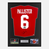 Framed Gary Pallister Signed Manchester United Shirt Home [Modern]