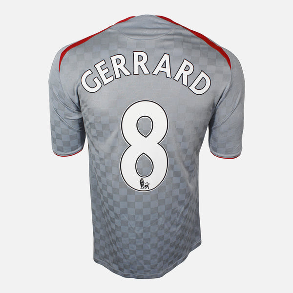 2008-09 Liverpool Away Shirt Gerrard 8 [Excellent] L