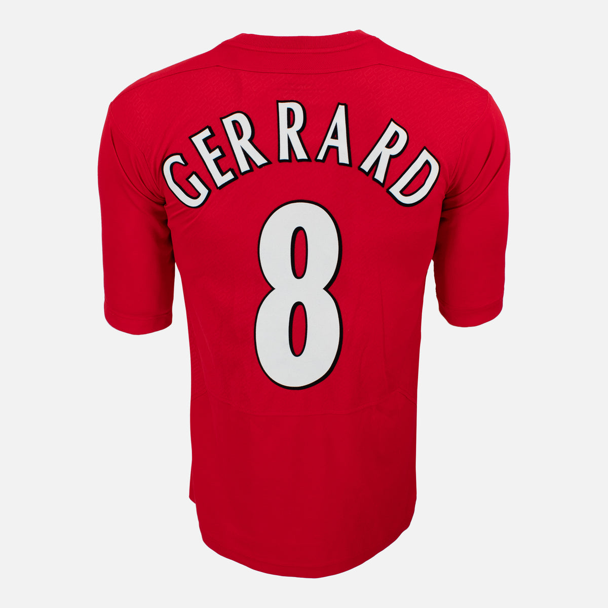 2004-06 Liverpool Home Shirt Gerrard 8 [Excellent] L — Verified official Liverpool shirt, condition graded | The Vault