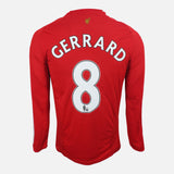 2008-10 Liverpool Home Shirt Gerrard 8 long sleeve [Good] M