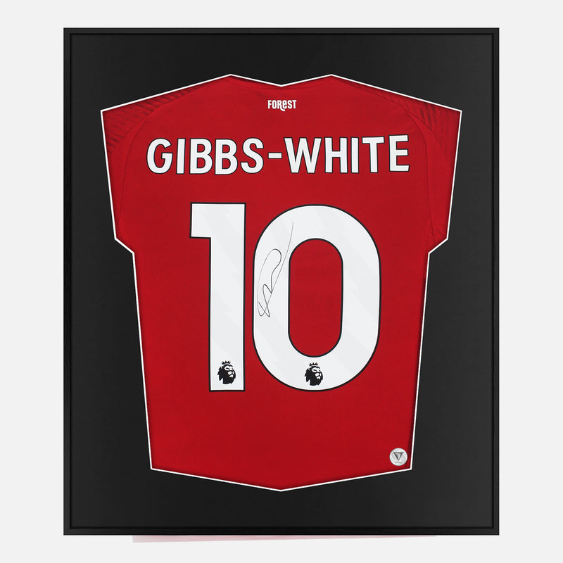 Framed Morgan Gibbs-White Signed Nottingham Forest Shirt | Lite