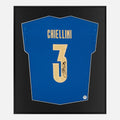 Framed Giorgio Chiellini Signed Shirt, Italy Euro Final [Lite]