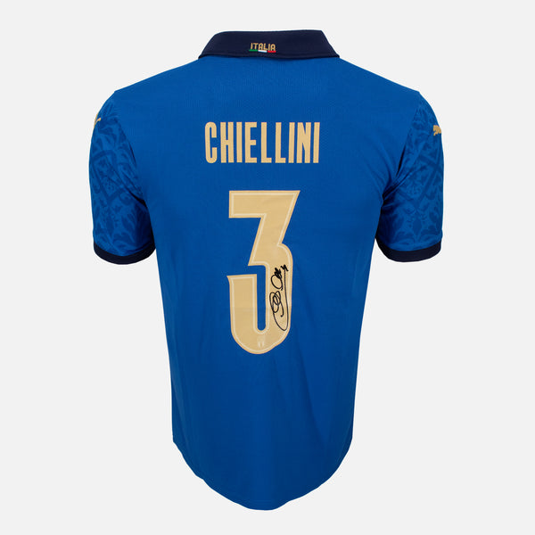 Giorgio Chiellini Signed Italy Shirt Euro 2020 [3]