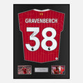 Framed Signed Ryan Gravenberch Liverpool Shirt 2024-25 Home [Classic]