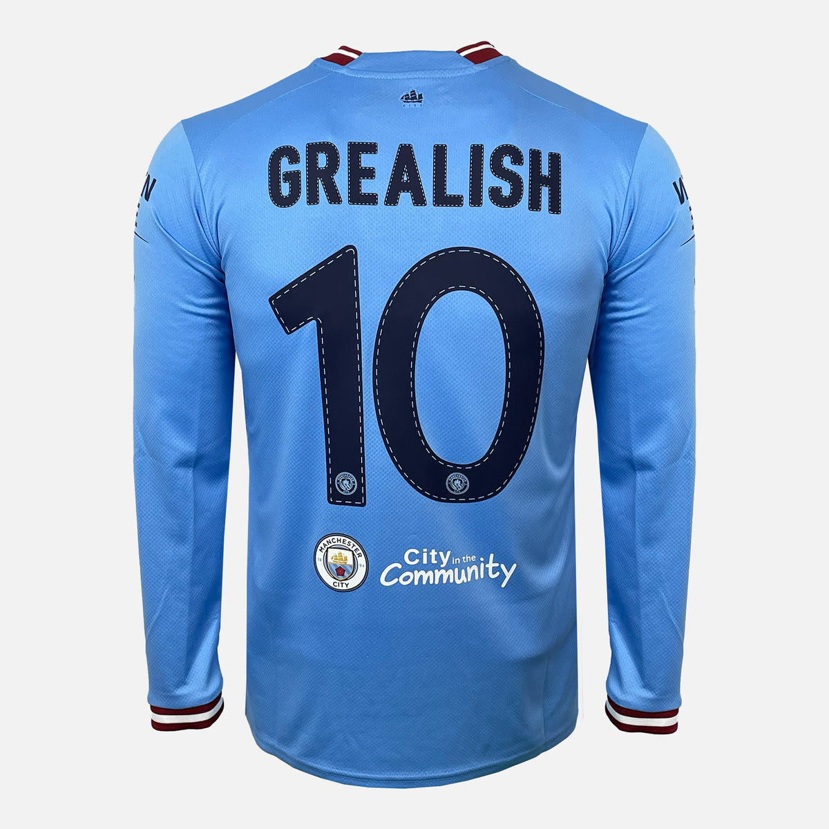 2023 Manchester City Home Shirt Grealish 16 long sleeve CL Final [New] S — Original and official Manchester City shirt, brand new with tags | The Vault