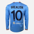 2023 Manchester City Home Shirt Grealish 10 long sleeve CL Final [New] S