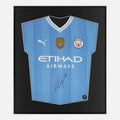 Framed Grealish Signed Shirt, Manchester City Home [Lite]