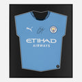 Framed Jack Grealish Signed Shirt, Manchester City Home [Lite]