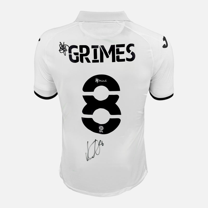 Framed Matt Grimes Signed Swansea City Shirt 2022-23 Home [Modern]