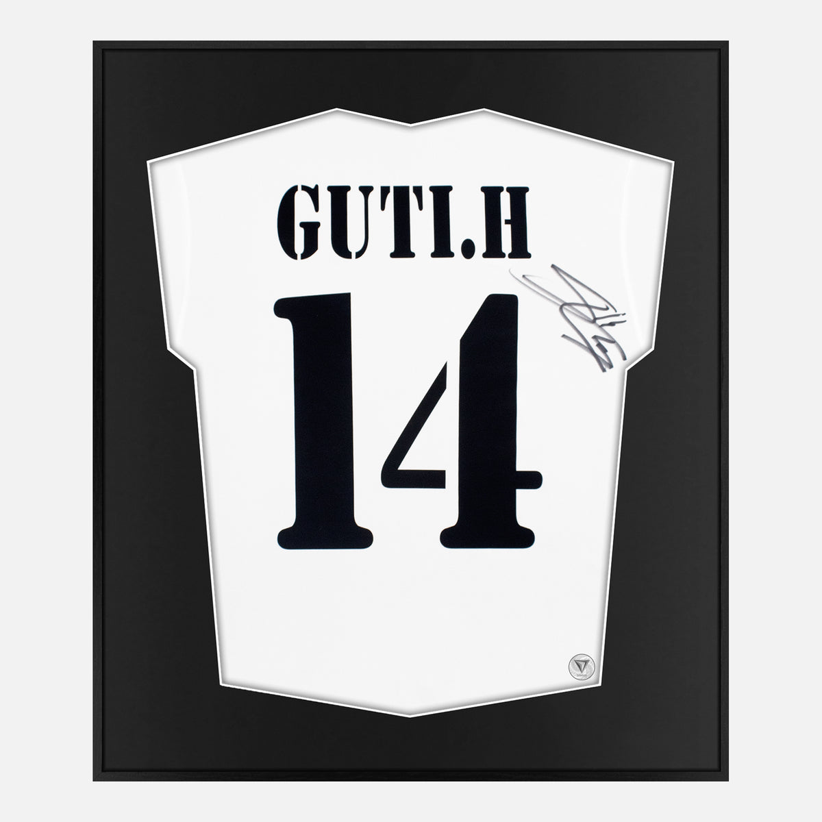 Framed Guti Signed Shirt, Real Madrid, White Home [Lite] — Authentic signature with NFC and COA | The Vault