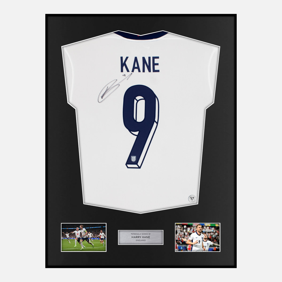 Framed Harry Kane Signed England Shirt Home 2022 World Cup [Classic] — Verified autograph with NFC and certificate | The Vault