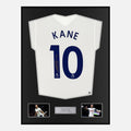 Framed Harry Kane Signed Tottenham Hotspur Shirt Home 2021-22 [Classic]
