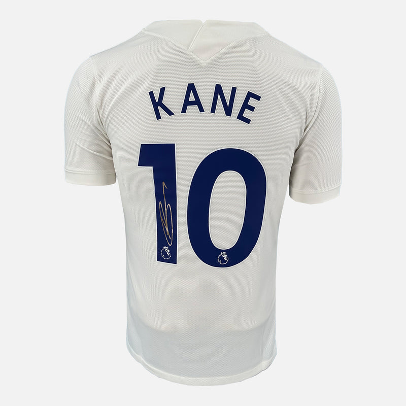 Framed Kane Signed Tottenham Hotspur Shirt, Home White [Mini]