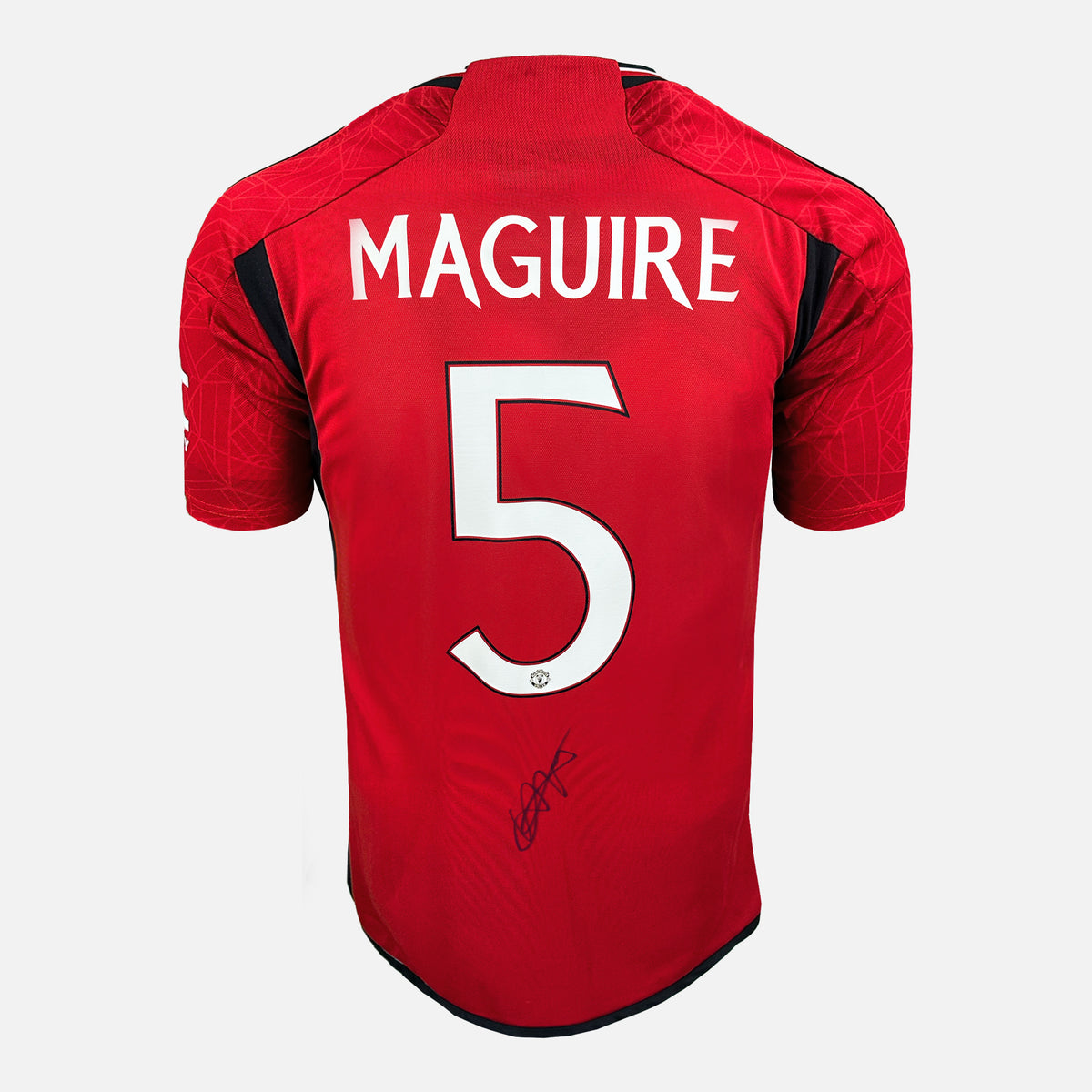 Harry Maguire Signed Manchester United Shirt 2023-24 Home [5] — Manchester United signed shirt from the 2023 to 2024 season | The Vault