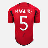 Harry Maguire Signed Manchester United Shirt 2023-24 Home [5]