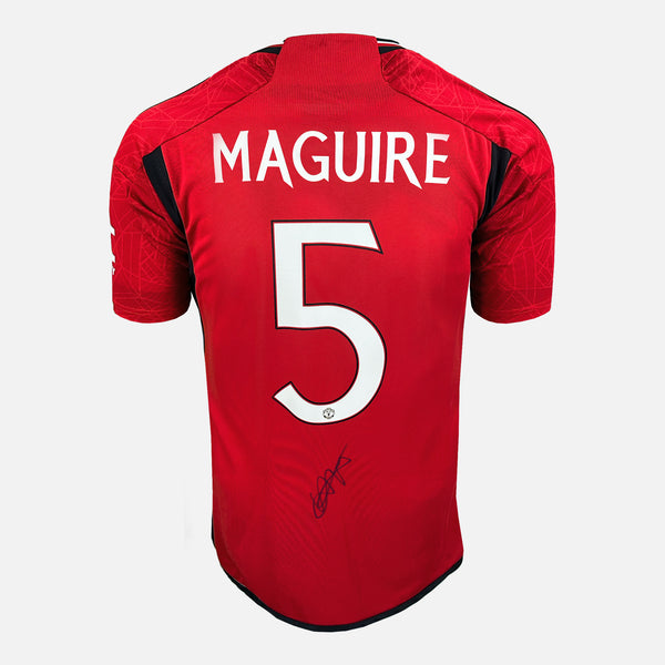 Harry Maguire Signed Manchester United Shirt 2023-24 Home [5]