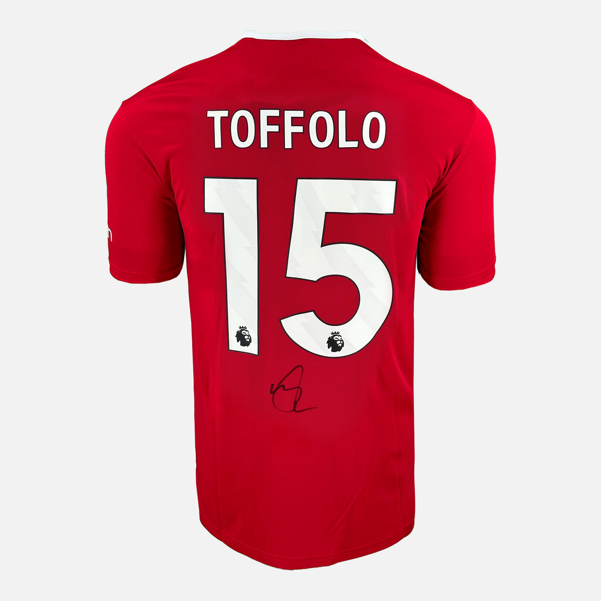 Harry Toffolo Signed Nottingham Forest Shirt Red Home [15] — Nottingham Forest signed shirt from the 2023 to 2024 season | The Vault