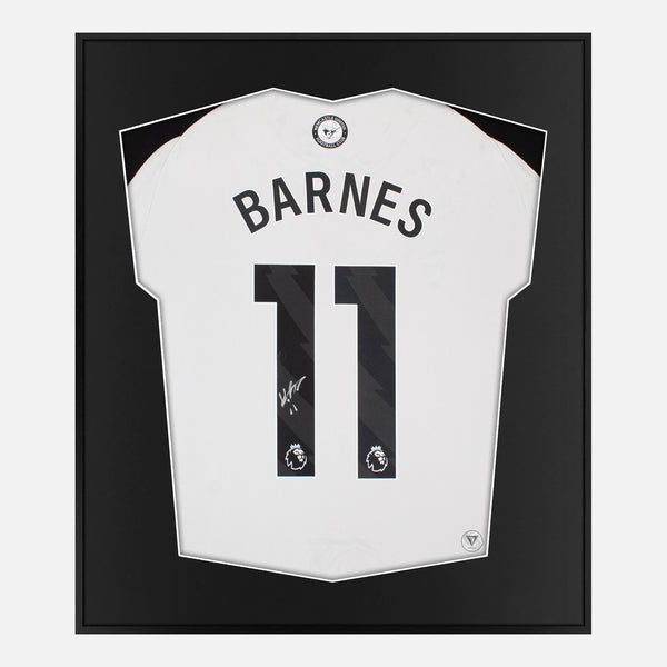 Framed Barnes Signed Shirt, Newcastle United Home [Mini]