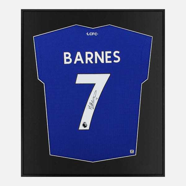 Framed Harvey Barnes Signed Leicester City Shirt 2022-23 Home [Mini]