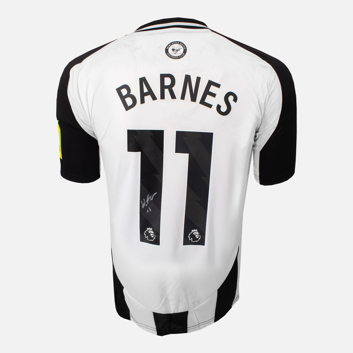 Harvey Barnes Signed Newcastle United Shirt 2024-25 Home [11] — Newcastle United signed shirt from the 2024 to 2025 season | The Vault