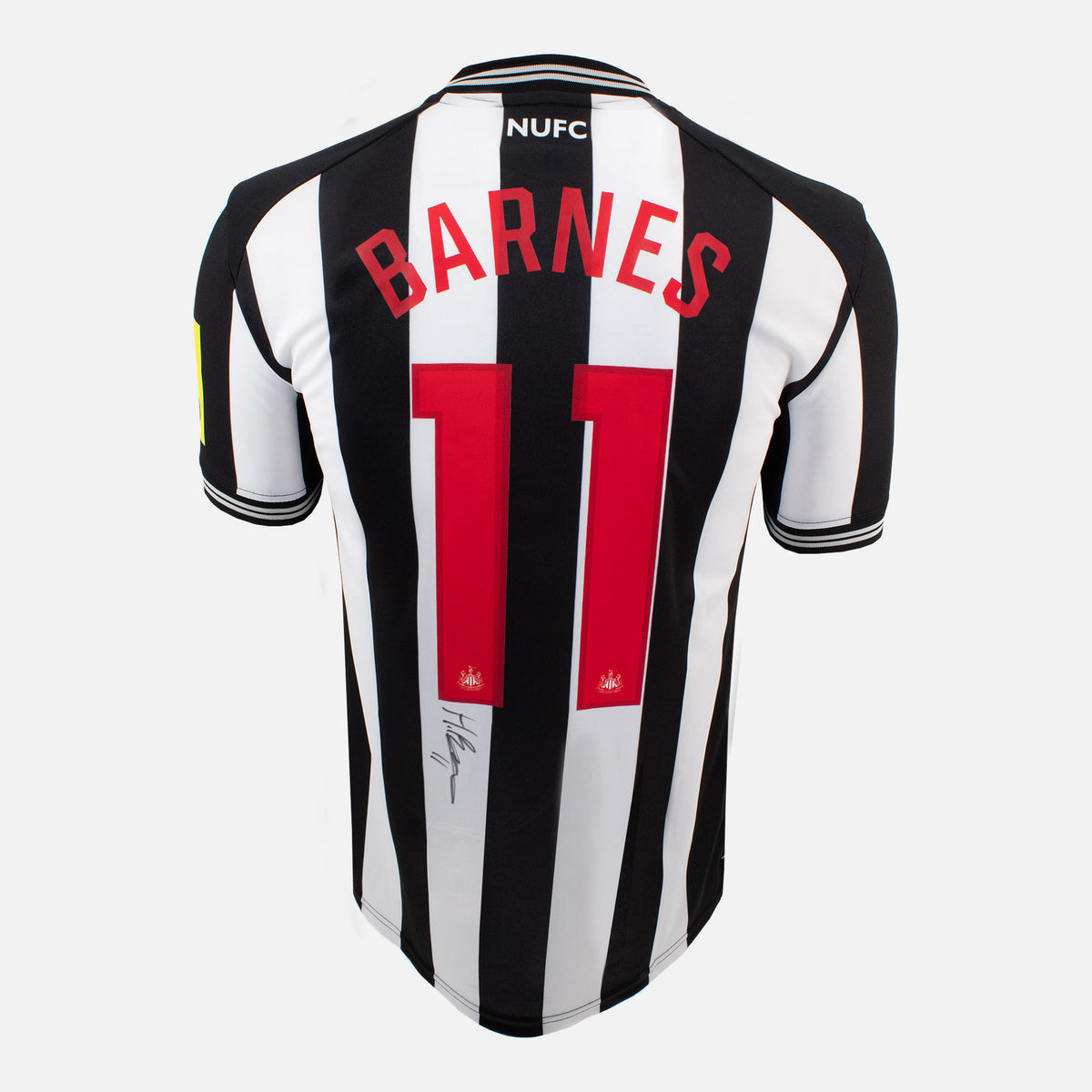 Harvey Barnes Signed Newcastle United Shirt 2023-24 Home [11] — Newcastle United signed shirt from the 2023 to 2024 season | The Vault