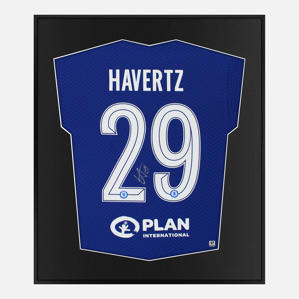 Framed Havertz Signed Shirt, Chelsea Champions League Final [Lite] — Authentic signature with NFC and COA | The Vault
