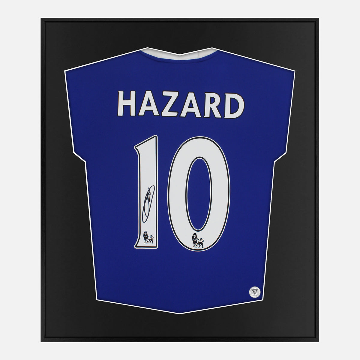 Framed Hazard Signed Shirt, Chelsea Home 10 [Lite] — Authentic signature with NFC and COA | The Vault