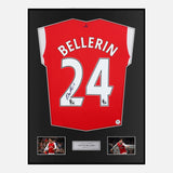 Framed Hector Bellerin Signed Arsenal Shirt 2016-17 Home [Classic]
