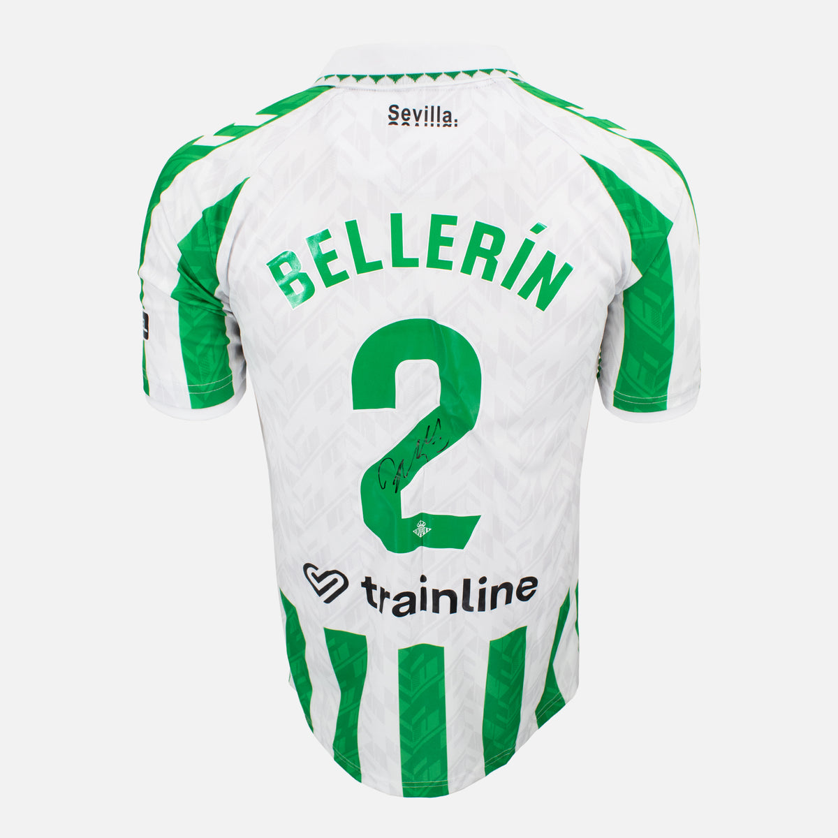 Héctor Bellerín Signed Real Betis Shirt 2024-25 Home [2] — Real Betis signed shirt from the 2024 to 2025 season | The Vault