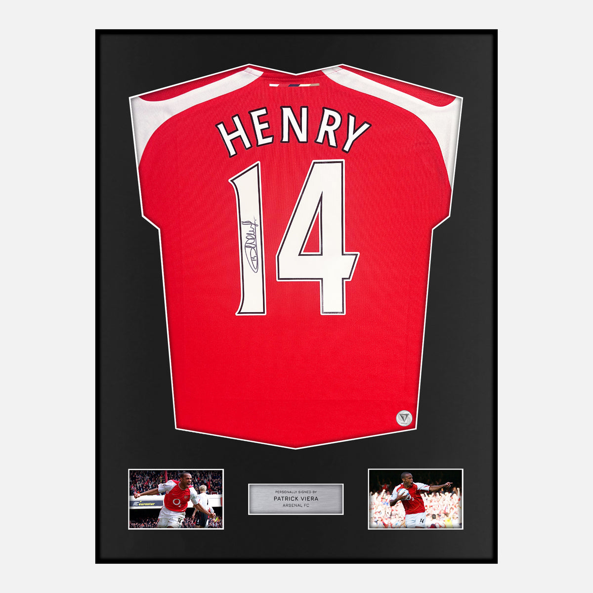 Framed Thierry Henry Signed Arsenal Shirt Home [Classic] — Verified autograph with NFC and certificate | The Vault