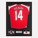 Framed Thierry Henry Signed Arsenal Shirt Home [Modern]