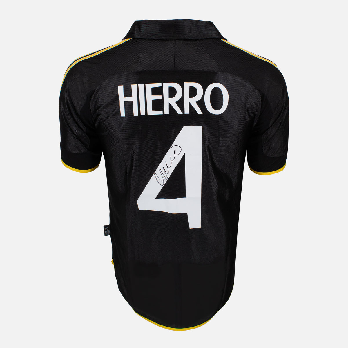 Fernando Hierro Signed Real Madrid Shirt 1999-01 Away [4] — Real Madrid signed shirt from the 1999 to 2001 season | The Vault