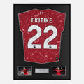 Framed Signed Hugo Ekitike Liverpool Shirt 2026-27 Home [Classic]