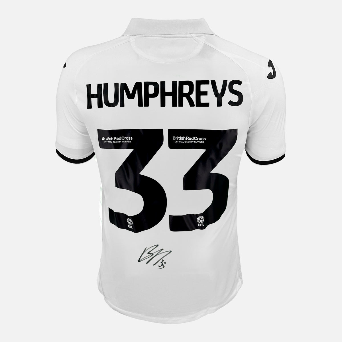 Bashir Humphreys Signed Swansea City Shirt Home [33] — Swansea City signed shirt from the 2022 to 2023 season | The Vault