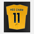 Framed Hwang Hee-Chan Signed Shirt, Wolves 11 Home [Lite]