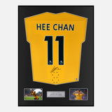 Framed Hwang Hee-Chan Signed Wolves Shirt 2022-23 Home [Modern]