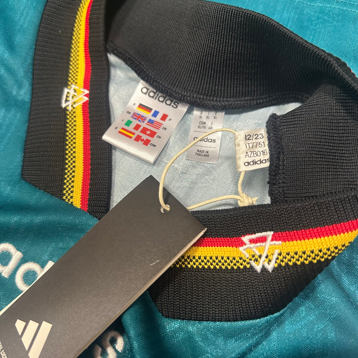 1996 Germany Away Shirt Adidas Reissue [New] XL — Looking after your new Germany Away shirt | The Vault