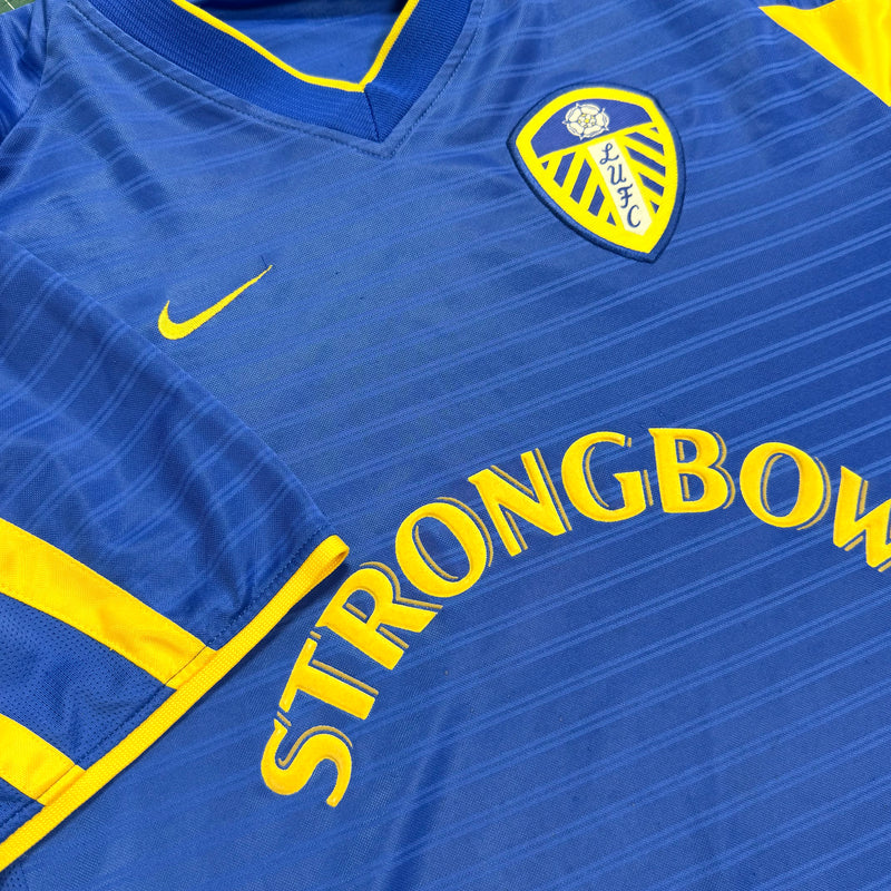 Nike Leeds United シャツ 青/黄色 STRONGBOW Leeds United 2001-03 Third Shirt | Nike Strongbow