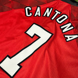 1996-98 Manchester United Home Shirt Cantona 7 [Perfect] L