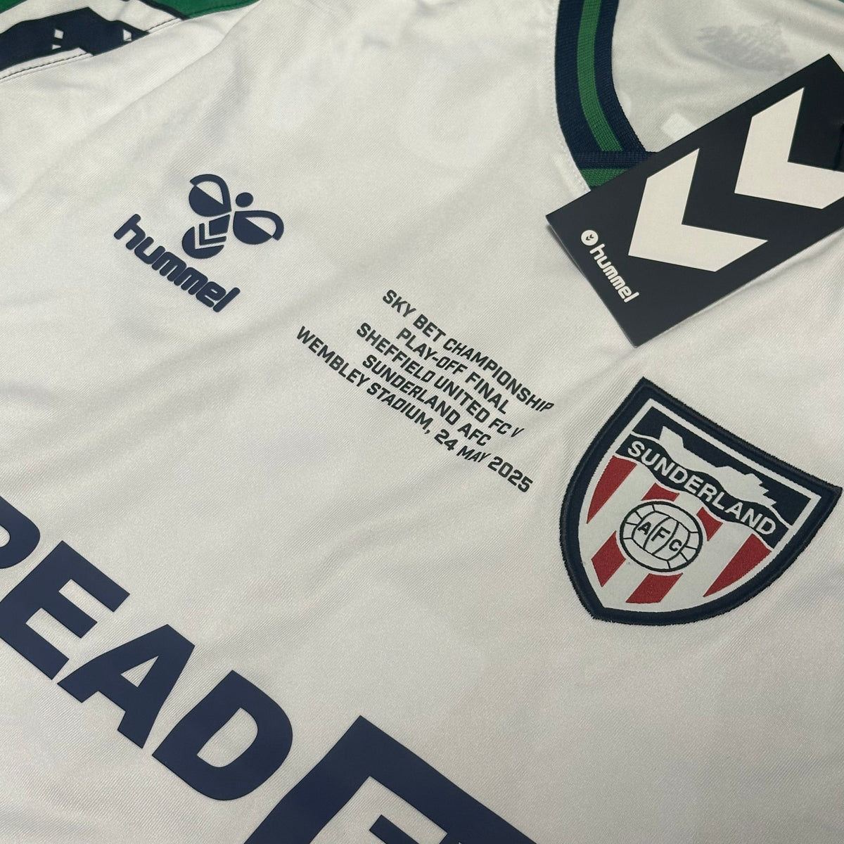 2025 Sunderland Away Shirt Play-Off Final Watson 40 [New] S — Looking after your new Sunderland Away shirt | The Vault