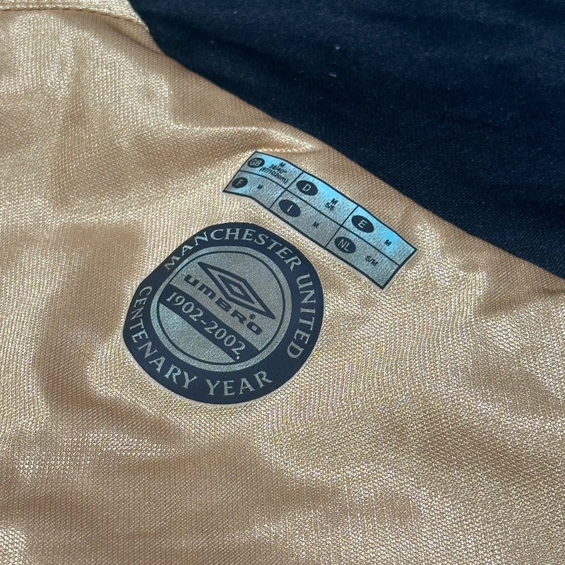 2001-02 Manchester United Away Shirt Centenary Reversible [Excellent] M