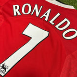 2004-06 Manchester United Home Shirt Ronaldo 7 [Perfect] L