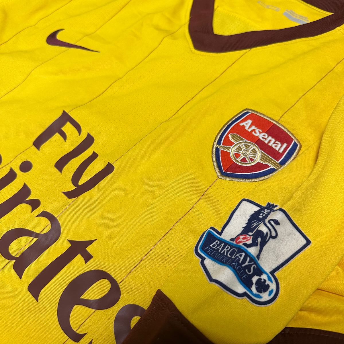 2010-13 Arsenal Away Shirt PL CL Badges [Perfect] XL — Looking after your Arsenal Third jersey | The Vault